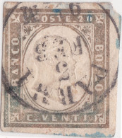 SI53D Italia Italy Sardegna Parma Governo Provvisorio  1860 20 C. Colore Diverso - Effigie Di Vittorio Emanuele II Usato - Sardinien