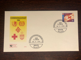 MALTA FDC COVER 1994 YEAR RED CROSS HEALTH MEDICINE STAMPS - Malte