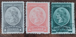 ARGENTINA - AÑO 1901 - Serie De Sellos Oficiales - Usados - Oficiales