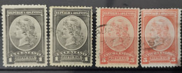 ARGENTINA - AÑO 1901 - Serie De Sellos Oficiales - Usados - Servizio