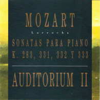 Mozart - Sonatas Para Piano K. 283, 331, 332 Y 333. Auditorium II. CD - Andere & Zonder Classificatie