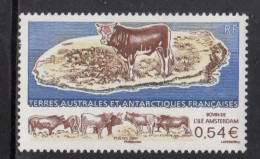 2007 French Southern And Antarctic Territory TAAF Cattle L'ile D'Amsterdam Complete Set Of 1  MNH - Neufs