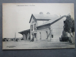CPA 18 Cher  SANCOINS  - La Gare Des Chemins De Fer  Vers 1910 - Sancoins