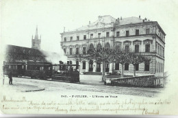 SAINT JULIEN - L'Hôtel De Ville - TRAIN - Carte Voyagée En 1902 - Saint-Julien-en-Genevois