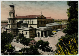 ROMA   BASILICA   DI  S.  PAOLO            (VIAGGIATA BOLLO NUOVO) - Eglises