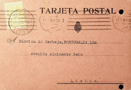 Portugal 1918 Ambulância Postal Leste II - Marcofilie