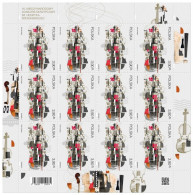 Poland 2022 Henryk Wieniawski International Violin Competition, Music Instrument / Full Sheet MNH** New!!! - Unused Stamps