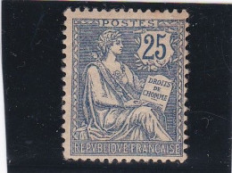 FRANCE - 1902 - TYPE MOUCHON RETOUCHE - N° 127 - 25 C BLEU - NEUF SANS TRACE DE CHARNIERE - 1900-02 Mouchon