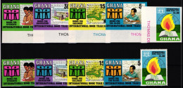 Ghana 458-492 A+B Postfrisch Literatur #JH121 - Ghana (1957-...)