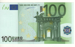 100 EURO  "S"   ITALY    Firma Duisenberg    J 007 E1   /  FDS - UNC - 100 Euro