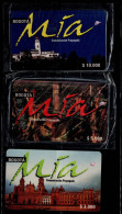 TT21-COLOMBIA PREPAID CARDS - 1999 - MINT/USED  - MIA BOGOTA - $3.000 - $5.000 - $10.000 - RARES - Colombia