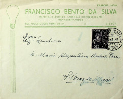 Portugal 1944 Carimbo Comemorativo Exposição Filatélica - Storia Postale