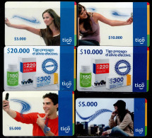 TT25-COLOMBIA PREPAID CARDS - 2011 - USED - TIGO - $3.000 - $5.000 - $10.000 - $20.000 - Colombia