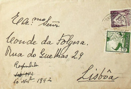 Portugal 1942 Carta Enviada De Arcos De Valdevez Para Lisboa Franquiada Costumes Portugueses - Marcophilie