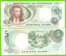 PHILIPPINES 5 PISO ND 1969  P-143a UNC - Philippines