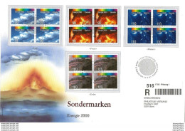 GG - Enveloppe Recommandée Avec Série "Energie 2000" Oblit Spéciale 1er Jour - Cartas & Documentos