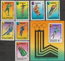 Mongolei 1980 Mi-Nr. 1271 - 1277  Block 61 ** Postfrisch Olympische Sommerspiele Moskau ( D 4606 ) - Mongolei