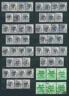 Germany Soviet Zone 1948, Lot Of 55 Stamps From Set MiNr 182-197 - Used - Afgestempeld
