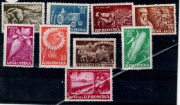 ROMANIA 1959 10 YEARS OF COLLECTIVE AGRICULTURAL FARM MI No 1771-9 MNH VF!! - Unused Stamps