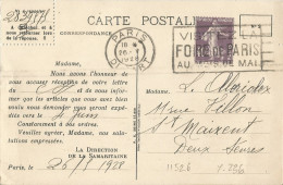 FRANCE - Yv. 236 ROULETTE (DENTS MASSICOTEES) FRANKING PC (LA SAMARITAINE) - 1928 - Roulettes