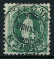 SCHWEIZ STEHENDE HELVETIA Nr 69Cc Zentrisch Gestempelt X6B6342 - Used Stamps
