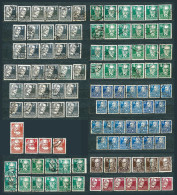 Germany, Soviet Zone 1948, Lot Of 112 Stamps From Set MiNr 212-227 (or DDR 327-341) - Used - Usati