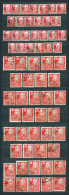 Germany, Soviet Zone 1948, Lot Of 63 Stamps From Set MiNr 212-227 (or DDR 327-341) - Used - Afgestempeld