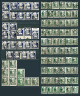 Germany, Soviet Zone 1948, Lot Of 108 Stamps From Set MiNr 212-227 (or DDR 327-341) - Used - Catalog Value 327 Euro - Used