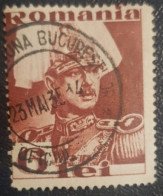 Romania 6L Used Postmark Stamp King Carol - Used Stamps