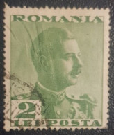 Romania 2L Used Stamp King Carol - Oblitérés