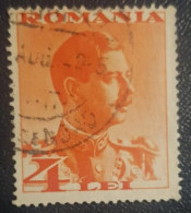 Romania 4L Used Stamp King Carol - Oblitérés