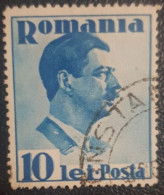 Romania 10L Used Stamp King Carol - Oblitérés