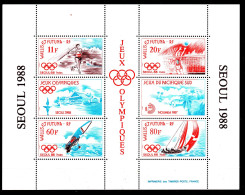 Bloc Séoul 1988 Jeux Olympiques Wallis Et Futuna Du N° 378-379-380-381 Neuf ** - Unused Stamps