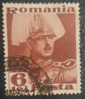 Romania 6L Used Stamp King Carol - Oblitérés