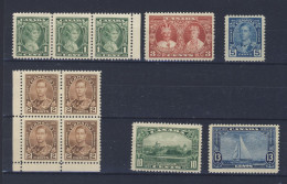 11x Canada Stamps; #211 To #216 All Are MNH VF. Guide Value = $45.00 - Neufs