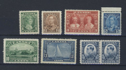 8x Mint Canada Stamps George V Jubilee #211-1c To 216-13c Yacht 2x 193 GV=$49.50 - Neufs