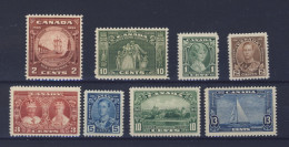 8x Canada MH Stamps; #209-210 F/VF #211 To #216 VF. Guide Value = $54.50 - Ungebraucht