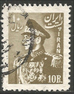 514 Iran 1951 10R Olive Mohamed Riza Pahlavi (IRN-38) - Iran