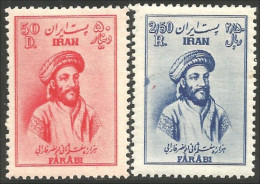 514 Iran 1951 Philosophe Farabi Philosopher MH Very Lightly * Neuf Légère (IRN-42) - Iran