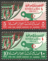 512 Irak 1965 Alger Algiers Bibliothèque Library Lampe Lamp Huile Oil MNH ** Neuf SC (IRK-13) - Monumentos