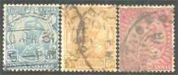 504 Inde King George V 3 6 And 12 Annas (IND-68) - 1882-1901 Keizerrijk