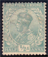 504 Inde East 1/2 A Blue Green (IND-3) - 1882-1901 Imperium