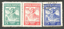 500 Indonesia 1954 Volcan Merapi Eruption Volcano *-**-O (IDS-144) - Vulkane