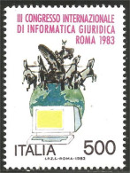 520 Italy Cheval Chevaux Horses Computer Ordinateur MNH ** Neuf SC (ITA-205) - Informatica