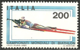 520 Italy Biathlon Tir Armes Shooting Ski MNH ** Neuf SC (ITA-199b) - Tiro (armi)