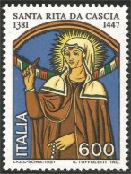 520 Italy St Rita De Cascia MNH ** Neuf SC (ITA-186b) - Cristianismo