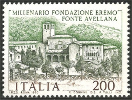 520 Italy Millénaire Monastère Fonte Avellana Monastery Millenium MNH ** Neuf SC (ITA-174a) - 1971-80: Nieuw/plakker