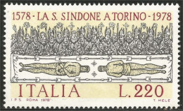 520 Italy Sindone Saint Suaire Holy Shroud Turin Torino MNH ** Neuf SC (ITA-166a) - 1971-80: Mint/hinged