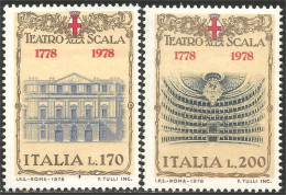 520 Italy La Scala Opera Milan Facade Auditorium MNH ** Neuf SC (ITA-164) - Musique