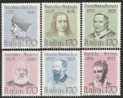520 Italy Famous Italians Italiens Célèbres MNH ** Neuf SC (ITA-165a) - 1971-80: Nieuw/plakker
